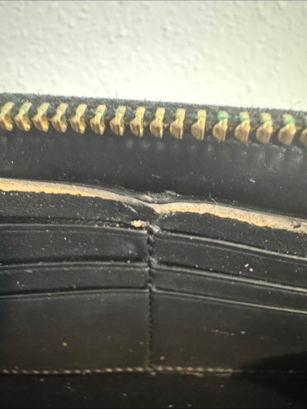 Coach Brown and Black Logo Zip Wallet - Picture 8 of 10